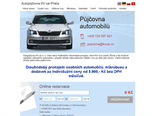 Tablet Screenshot of kv-car.cz
